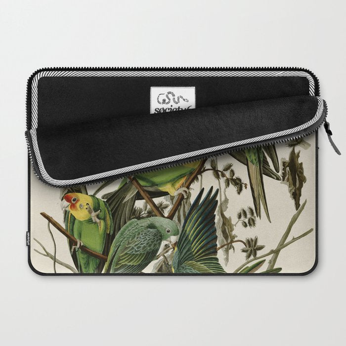Carolina Parrot - John James Audubon's Birds of America Print Laptop Sleeve Gallery Image 2