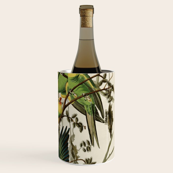 Carolina Parrot - John James Audubon's Birds of America Print Wine Chiller Gallery Image 3