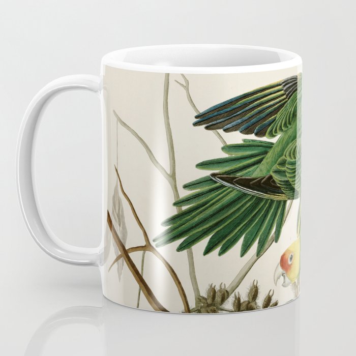 Carolina Parrot - John James Audubon's Birds of America Print Coffee Mug Gallery Image 3
