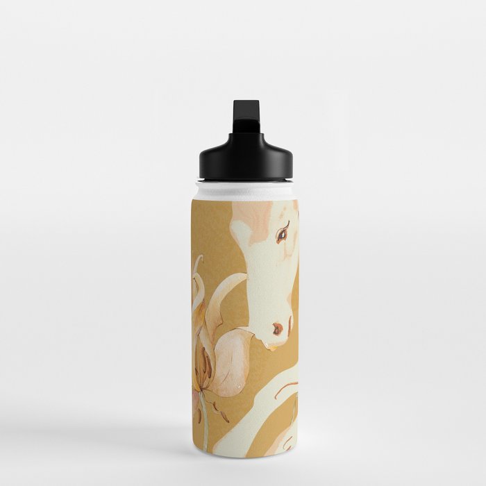 Minimal Abstract Art Horse Water Bottle Gallery Image 3
