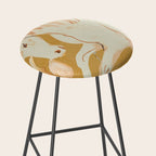 Minimal Abstract Art Horse Stool Gallery Image 2