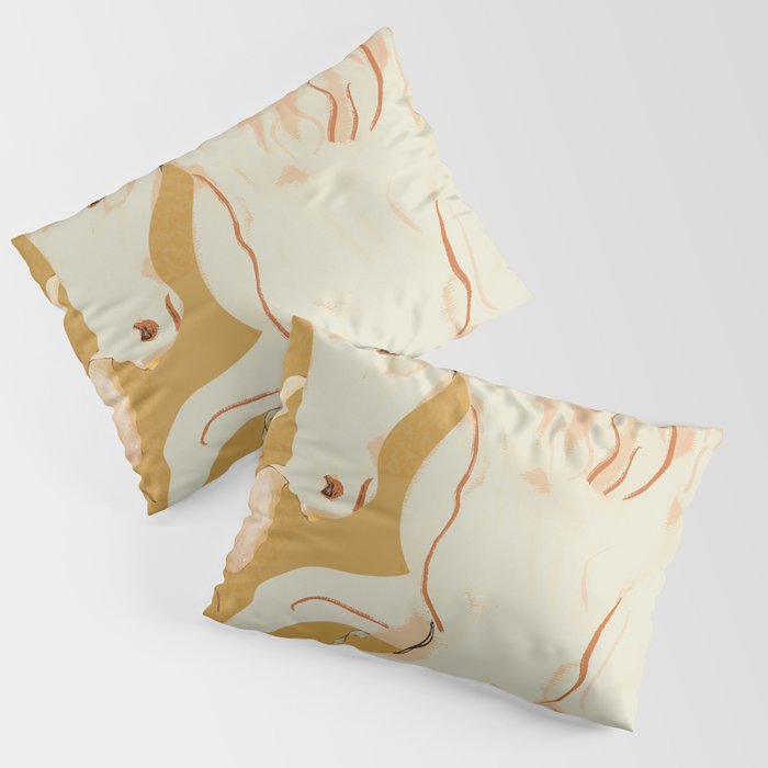 Minimal Abstract Art Horse Pillow Sham Gallery Image 3