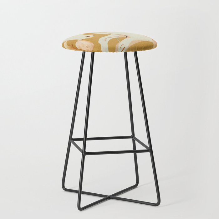 Minimal Abstract Art Horse Stool Gallery Image 1