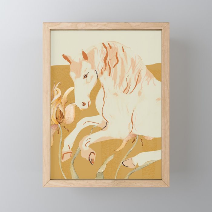 Minimal Abstract Art Horse Mini Art Print Gallery Image 1