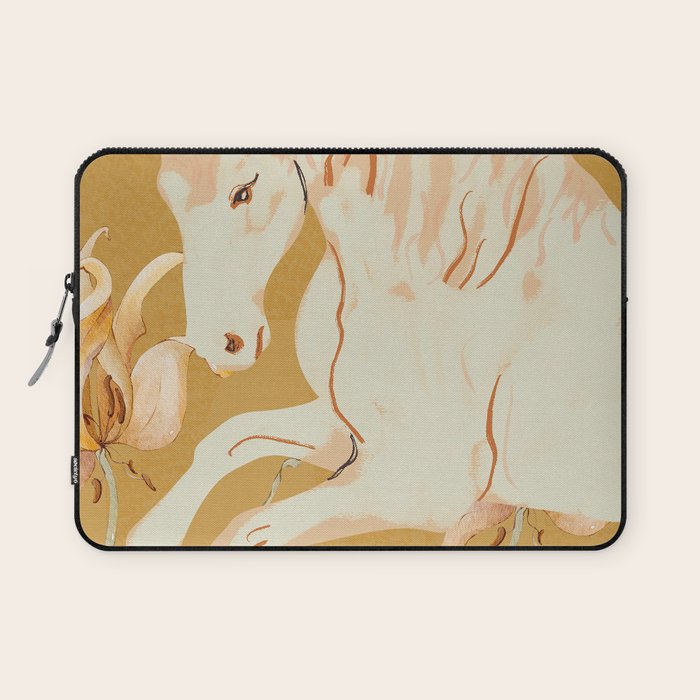 Minimal Abstract Art Horse Laptop Sleeve Gallery Image 1