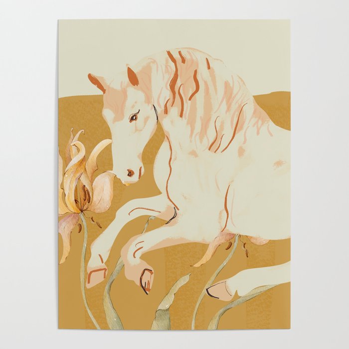 Minimal Abstract Art Horse Poster Gallery Image 4
