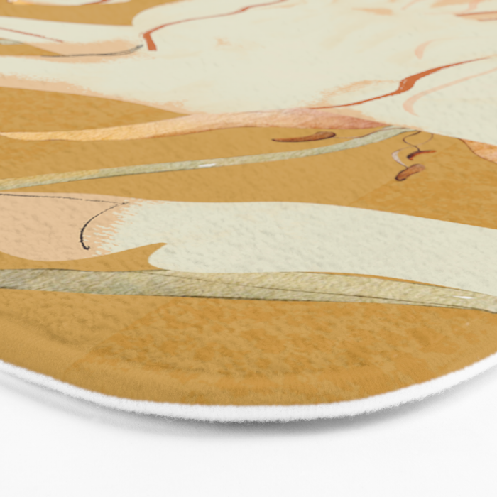 Minimal Abstract Art Horse Bath Mat Gallery Image 3