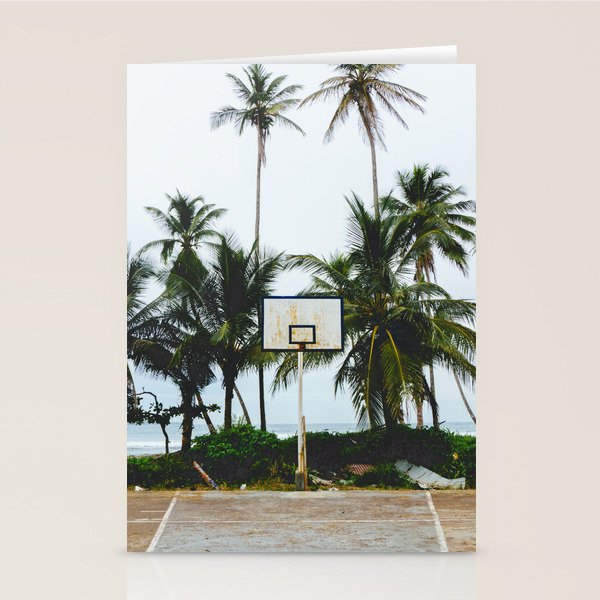 Basketball on Isla Bastimento, Bocas del Toro, Panama Stationery Card Gallery Image 2
