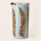 Deconstructed Fern x Minimalist botanical leaf autumn photograph Travel Mug Gallery Image 3