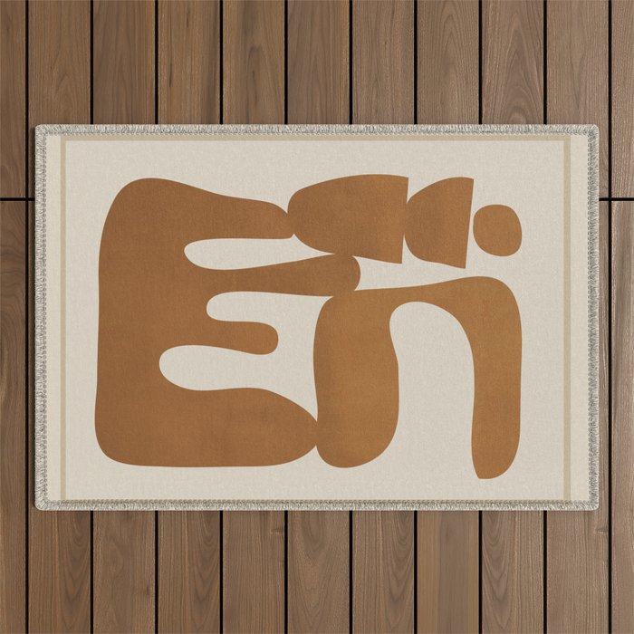 Modern Abstract Minimal Shapes 34 Outdoor Rug Gallery Image 1