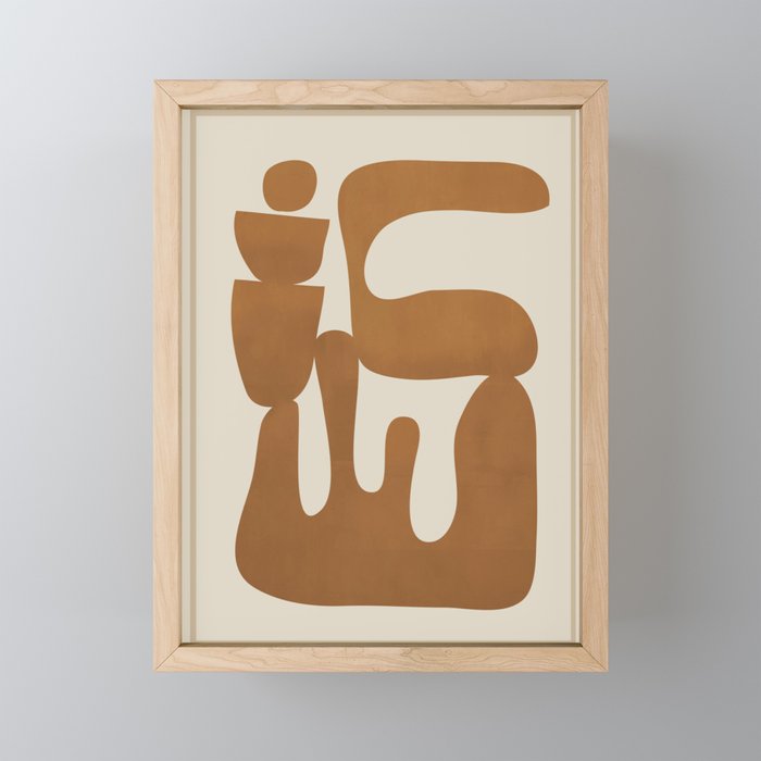 Modern Abstract Minimal Shapes 34 Mini Art Print Gallery Image 1