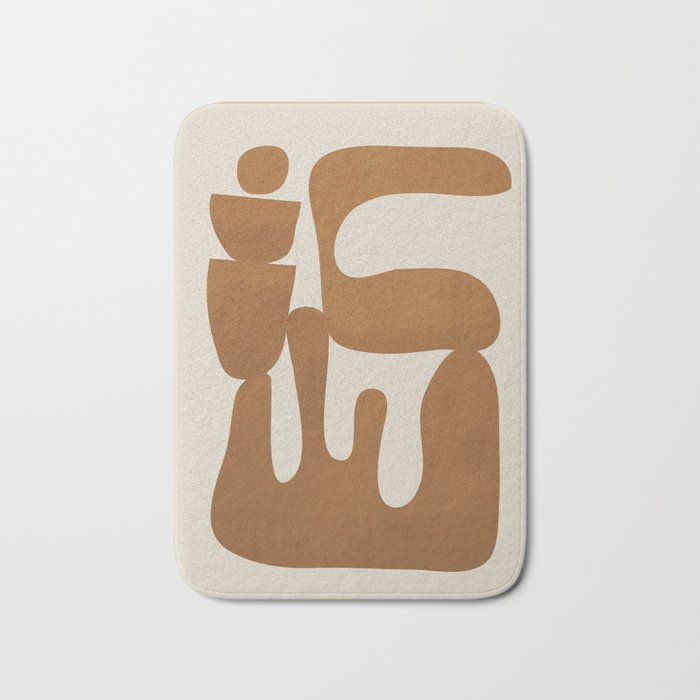 Modern Abstract Minimal Shapes 34 Bath Mat Gallery Image 1