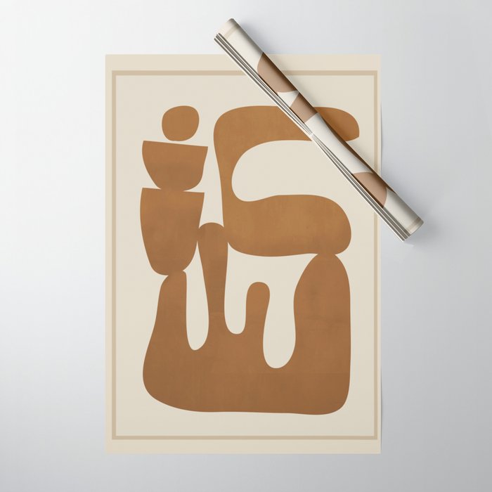 Modern Abstract Minimal Shapes 34 Wrapping Paper Gallery Image 1
