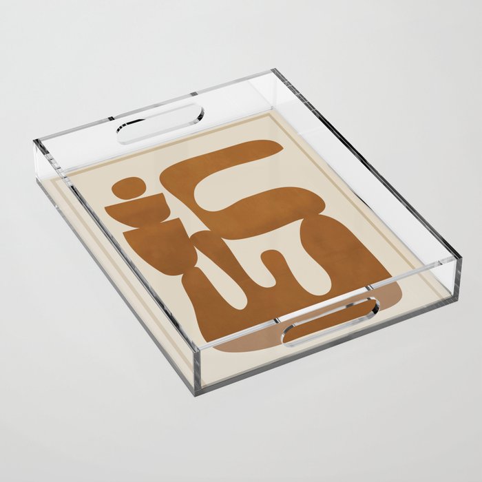 Modern Abstract Minimal Shapes 34 Acrylic Tray Gallery Image 1