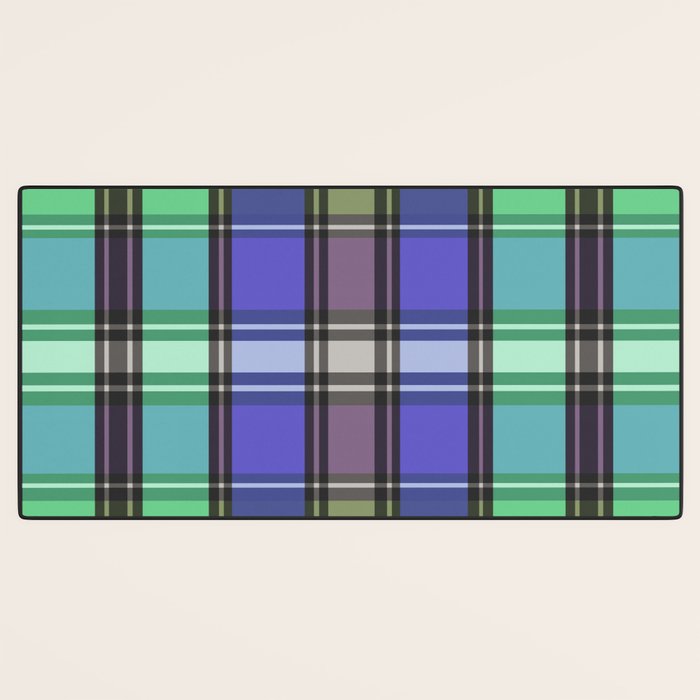 Fusion Colorful Toned Grids B Desk Mat Gallery Image 3