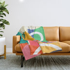 Modern Abstract Shape 02 Throw Blanket Gallery Image 1