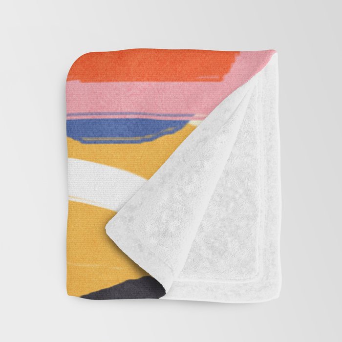 Modern Abstract Shape 02 Throw Blanket Gallery Image 3