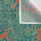 Jungle Fawn and Cat Wall Tapestry Gallery Image 3