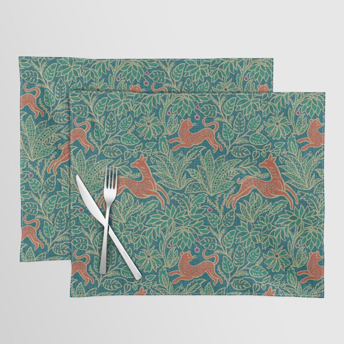 Jungle Fawn and Cat Placemat Gallery Image 1