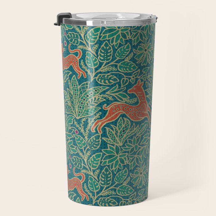 Jungle Fawn and Cat Travel Mug Gallery Image 3