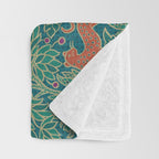 Jungle Fawn and Cat Throw Blanket Gallery Image 3