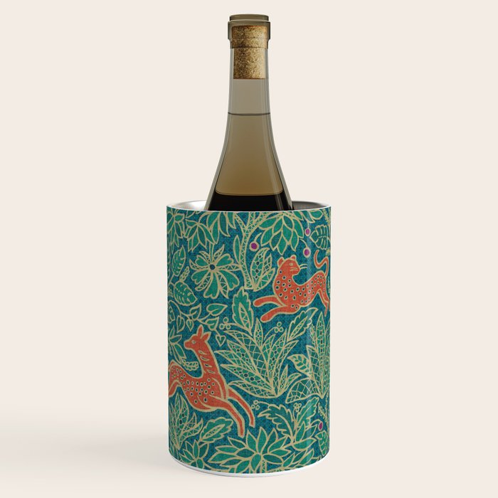 Jungle Fawn and Cat Wine Chiller Gallery Image 1