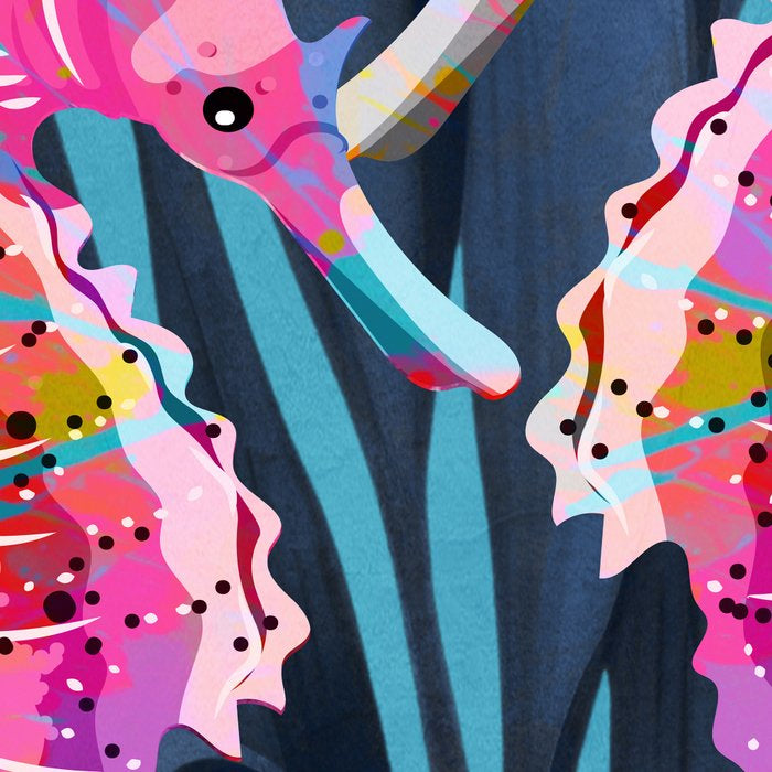 Colorful Seahorses Art 1 Coffee Mug Gallery Image 2