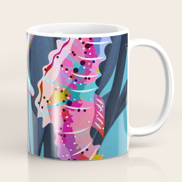 Colorful Seahorses Art 1 Coffee Mug Gallery Image 1