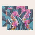 Colorful Seahorses Art 1 Placemat Gallery Image 1