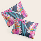 Colorful Seahorses Art 1 Pillow Sham Gallery Image 3