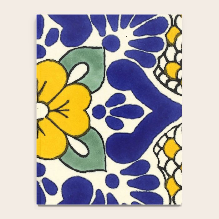 talavera mexican tile in yellow Notebook Gallery Image 4