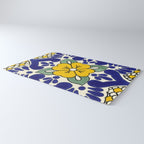 talavera mexican tile in yellow Rug Gallery Image 3