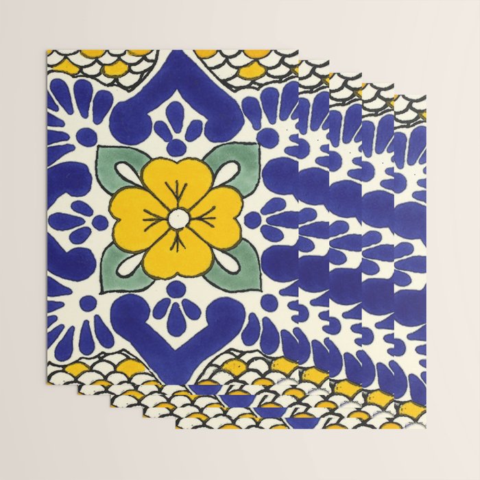 talavera mexican tile in yellow Wrapping Paper Gallery Image 3