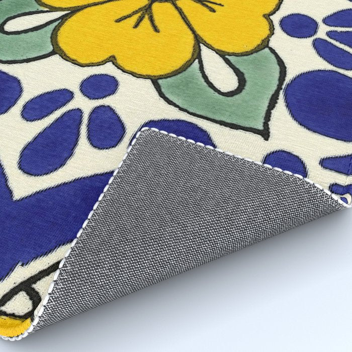 talavera mexican tile in yellow Rug Gallery Image 4