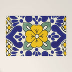 talavera mexican tile in yellow Welcome Mat Gallery Image 1