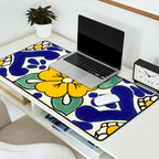 talavera mexican tile in yellow Desk Mat Gallery Image 2