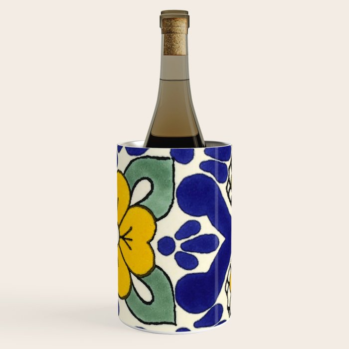 talavera mexican tile in yellow Wine Chiller Gallery Image 3