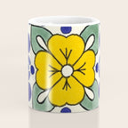 talavera mexican tile in yellow Coffee Mug Gallery Image 4