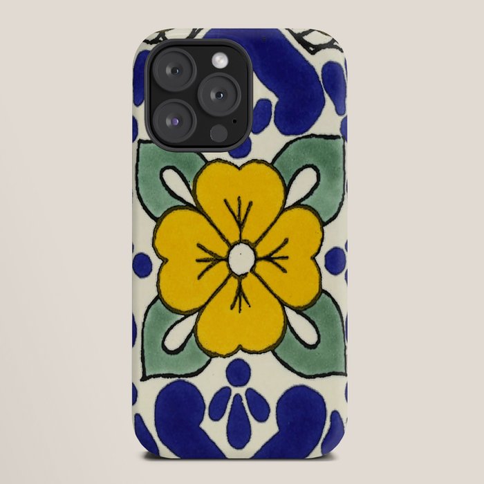 talavera mexican tile in yellow iPhone Case Gallery Image 20
