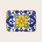 talavera mexican tile in yellow Bath Mat Gallery Image 1