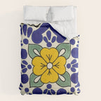 talavera mexican tile in yellow Comforter Gallery Image 6