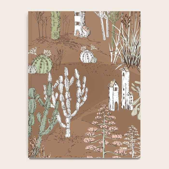 whimsical cactus earthy landscape Notebook Gallery Image 4