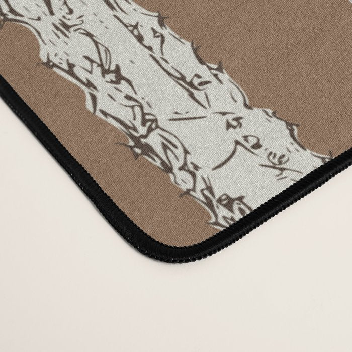 whimsical cactus earthy landscape Desk Mat Gallery Image 4