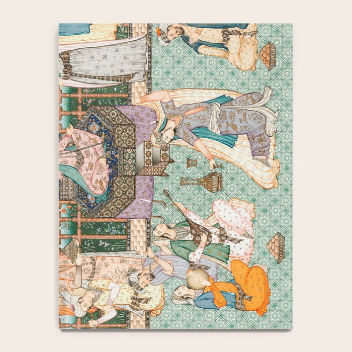 Persian Royal Court Dance Show Miniature Painting  Notebook Gallery Image 4