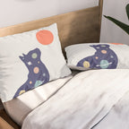 Cat Landscape 49 Pillow Sham Gallery Image 2