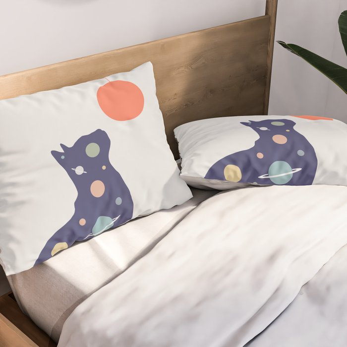 Cat Landscape 49 Pillow Sham Gallery Image 2