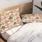 Mid Mod Deep Sea Fishing Ivory Pillow Sham Gallery Image 2