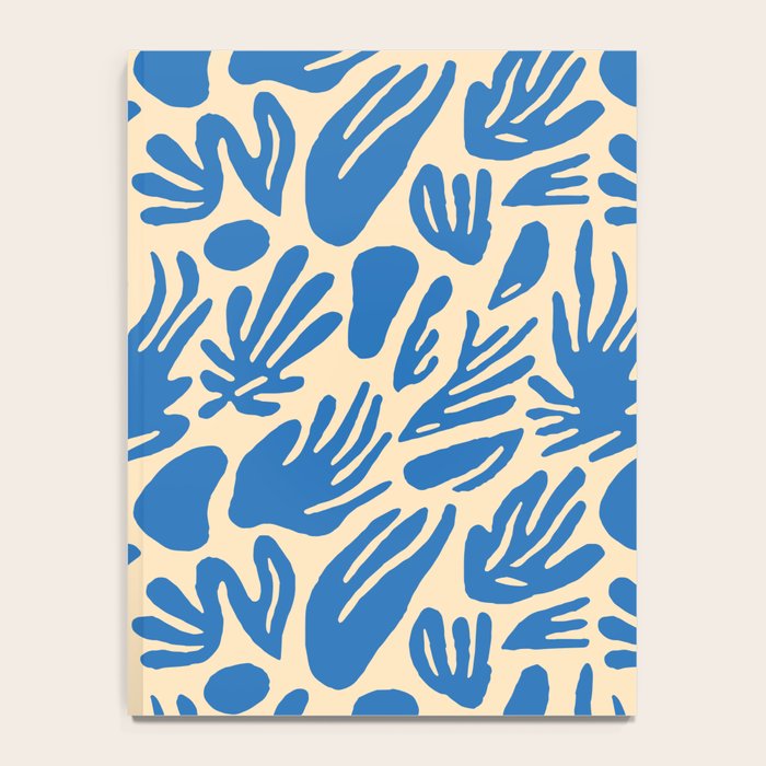 Blue nature leaf shape art pattern Notebook Gallery Image 4