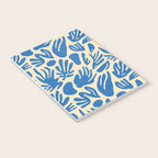 Blue nature leaf shape art pattern Notebook Gallery Image 3