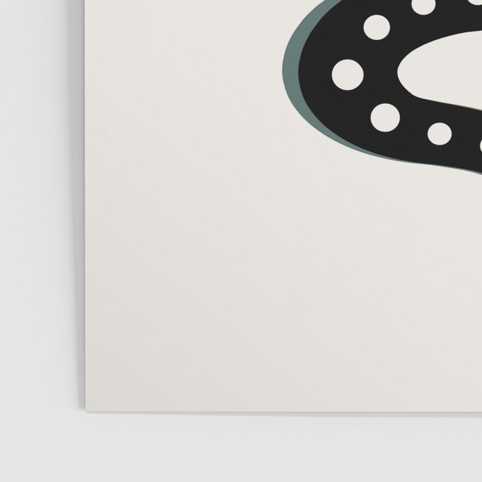 Minimal Snake - Black Poster Gallery Image 3